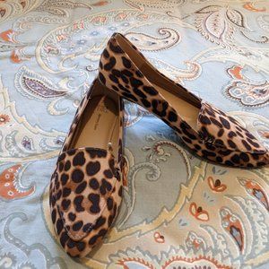 Memory Foam Flat Pointed Toe Leopard print